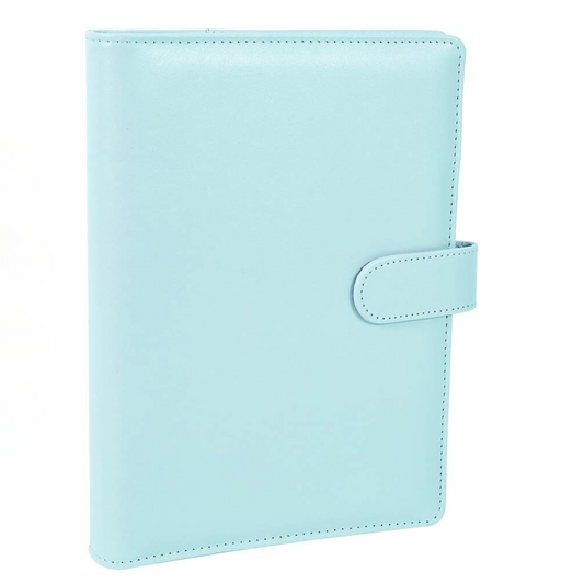 Ice Blue A5 6 Hole Ring Binder